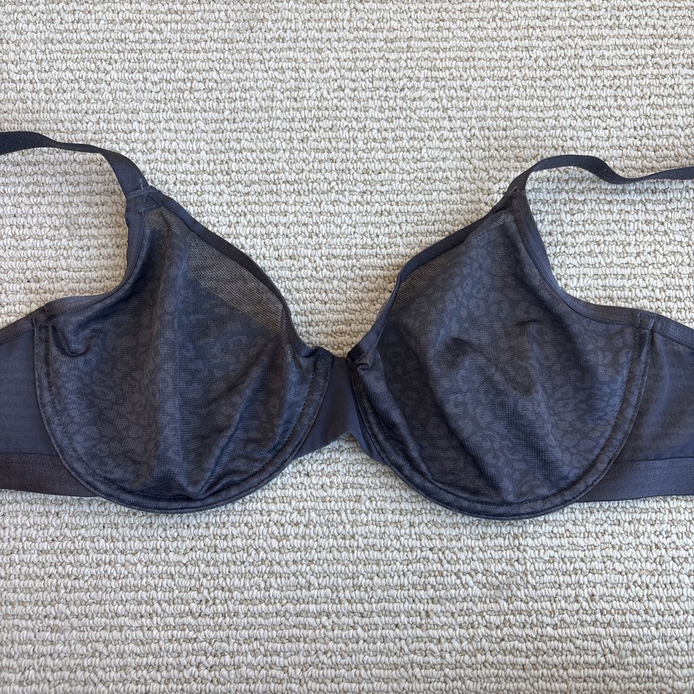 Soma Intimates Unbelievable Lift Perfect Coverage Bra,Leopard Gray,Size 36D